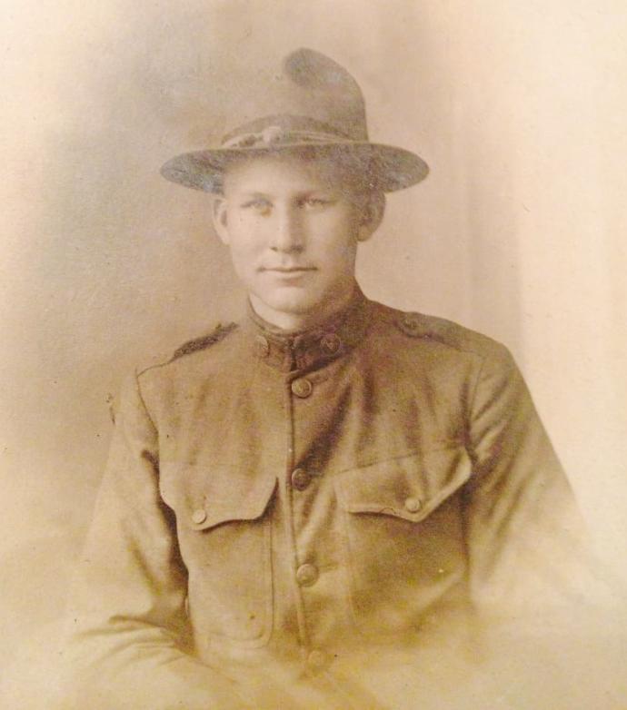 Image d'archive d'un militaire ancienne photo d'un soldat